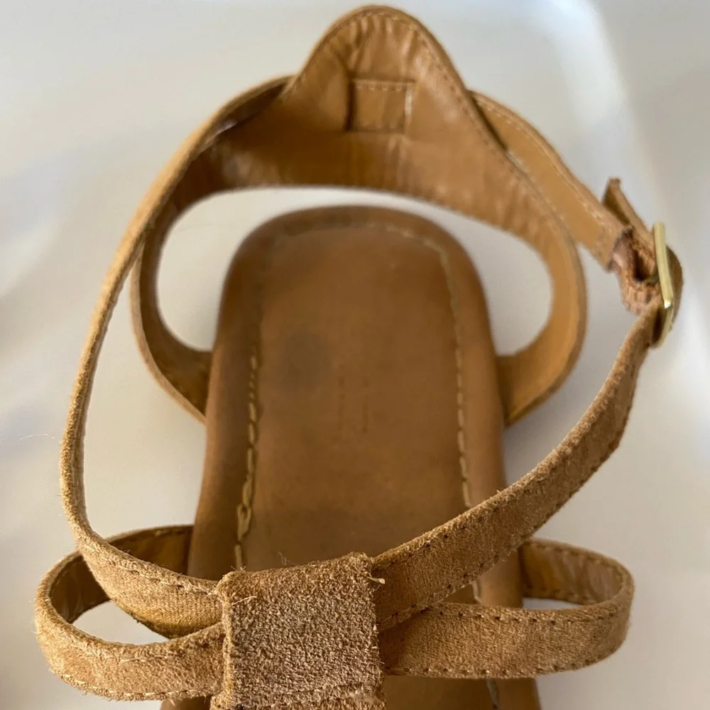 Sandals Girl’s Size 5 / Women’s Size 7 Boho Fringe Light Brown Tassel